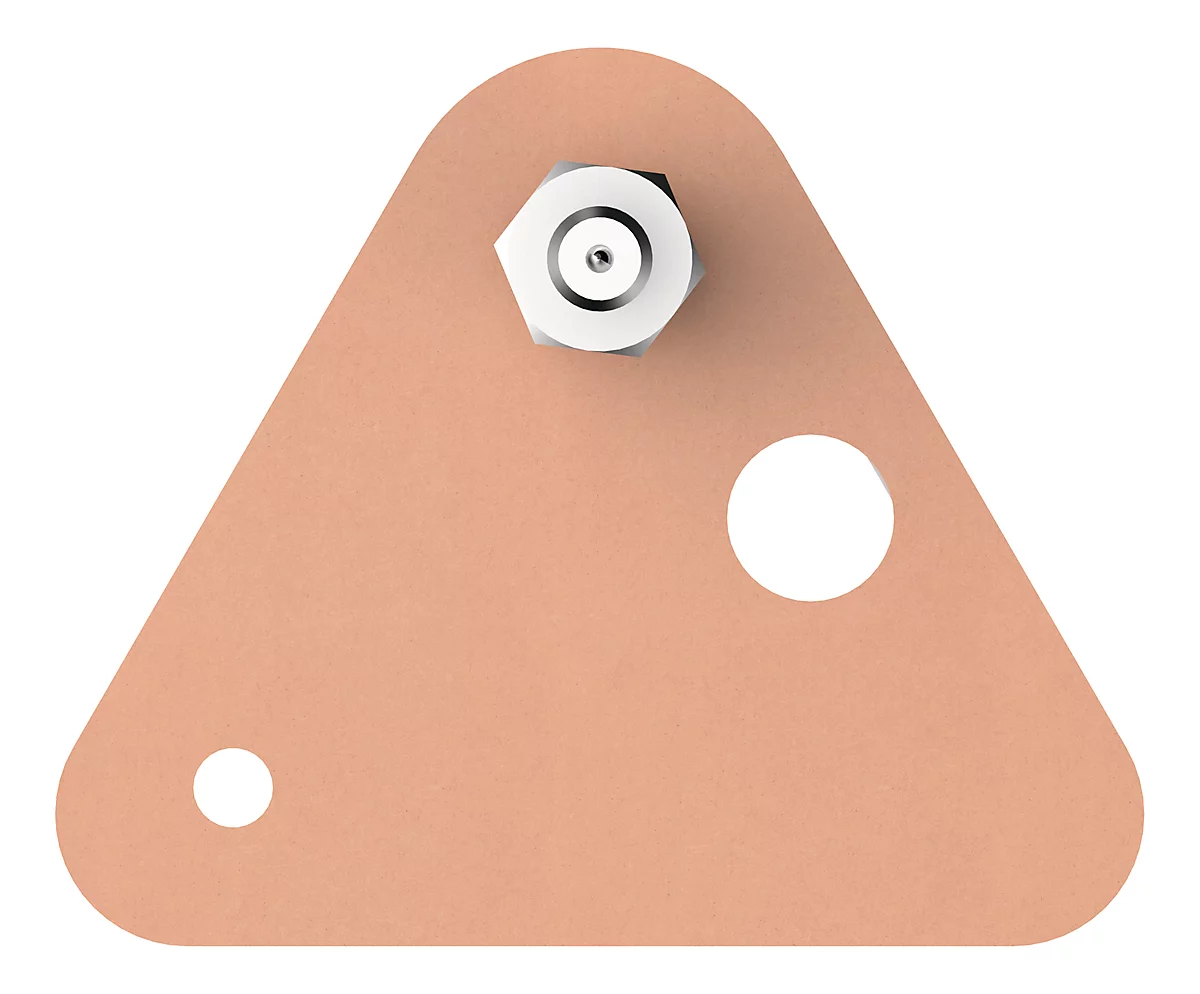 tesa® kleefschroef, voor metselwerk & steen binnen & buiten, kleefkracht tot 5 kg, afneembaar, driehoekig, 2 st.
