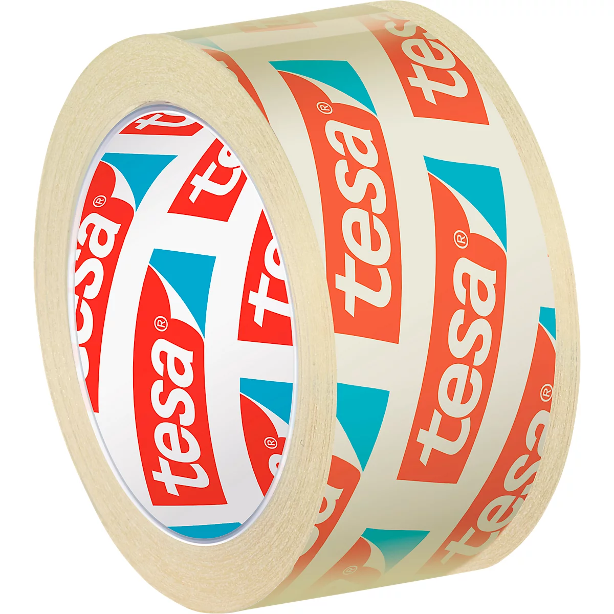 TESA® plakband 57404, scheurvast, sterke kleefstof, L 10 m x B 19 mm, PP-folie, transparant, 8 rollen