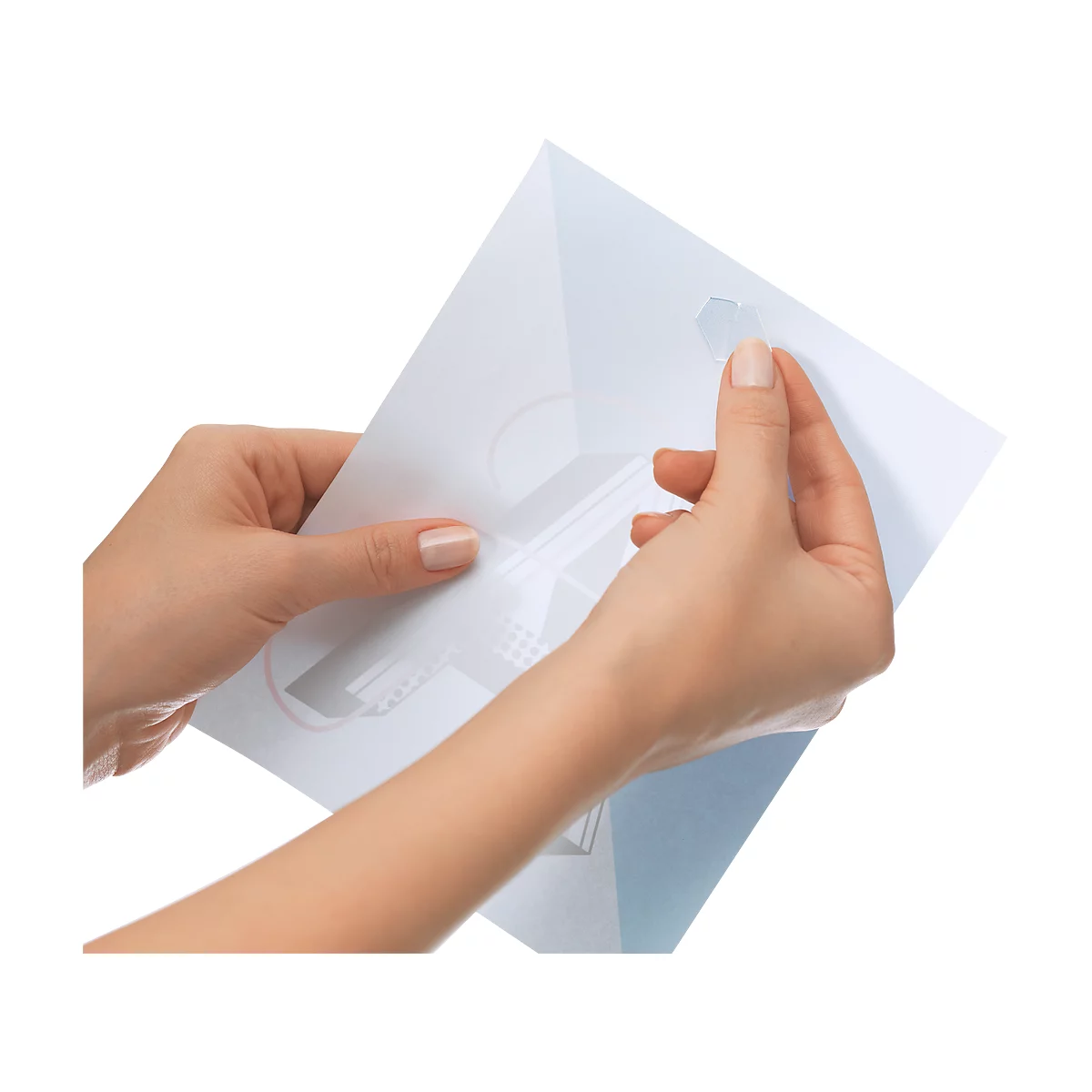 tesa Tack® Klebepads XL, transparent, doppelseitig klebend, 36 Stck.