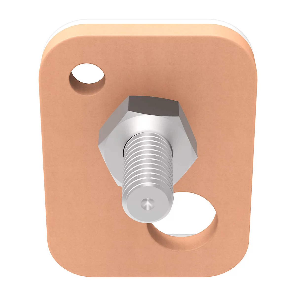 tesa® vis adhésive, pour maçonnerie et pierre en intérieur et en extérieur, force adhésive jusqu'à 2,5 kg, amovible, carré, 2 pcs.