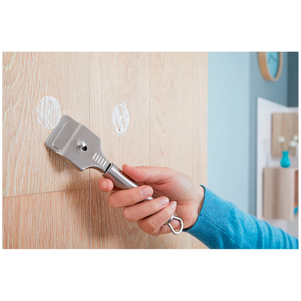 tesa® vis adhésive, pour maçonnerie et pierre en intérieur et en extérieur, force adhésive jusqu'à 5 kg, amovible, rond, 2 pcs.