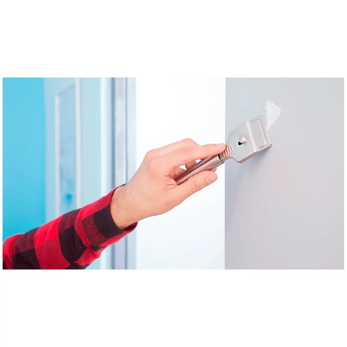 tesa® vis adhésive, pour maçonnerie et pierre en intérieur et en extérieur, force adhésive jusqu'à 5 kg, amovible, triangulaire, 2 pcs.