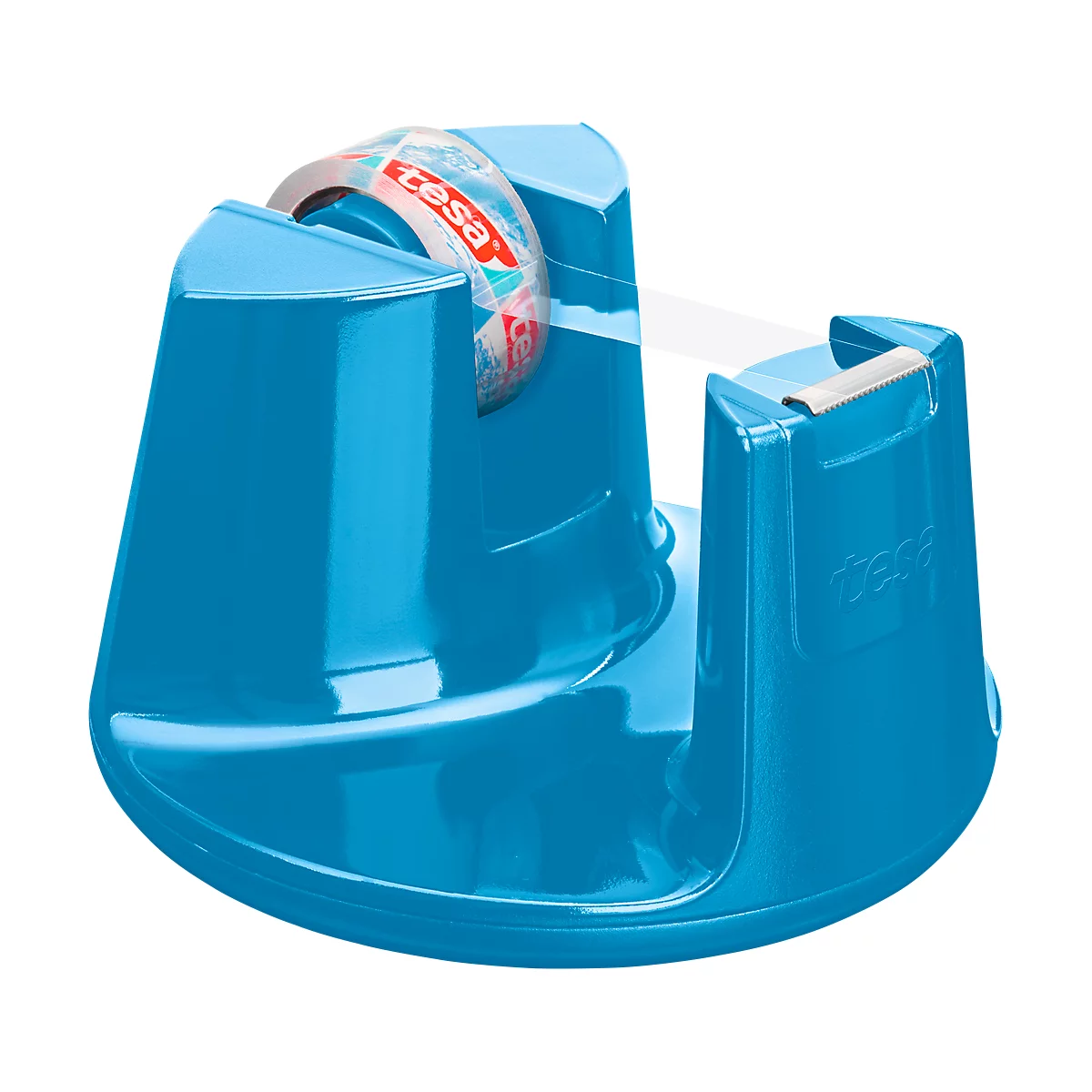 WELSTIK Easy Cut Tischabroller - Klebebandabroller Mit Edelstahlklinge Blau