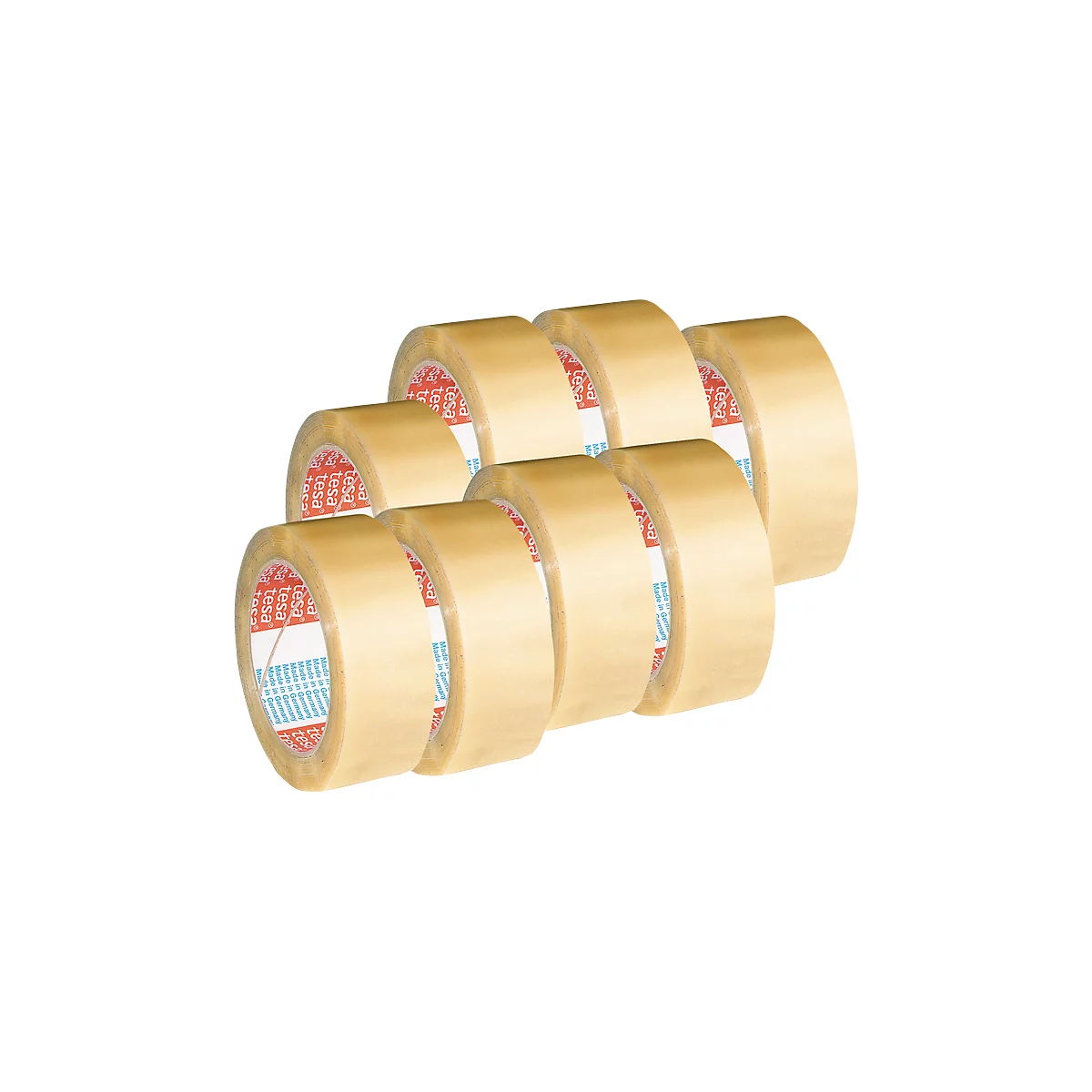 tesapack 4124, transparant, 38 mm, 8 rollen