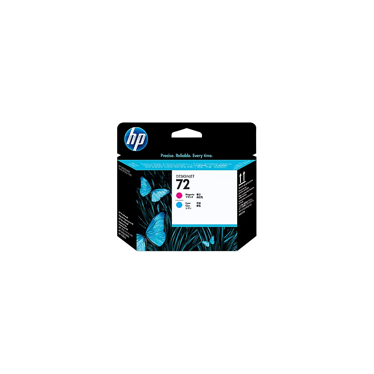 Tête d'impression originale HP DesignJet 72, pack individuel, magenta/cyan (C9383A) 