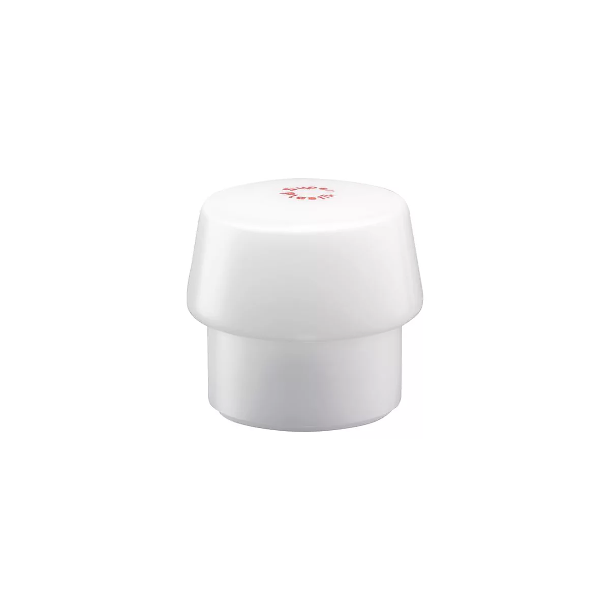Accessoire de cuiseur vapeur en plastique blanc avec texte rouge sur le dessus.