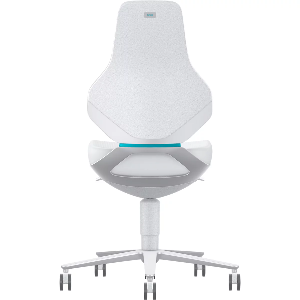 TEXON 2 cleanroom werkstoel Skintec gebroken wit, ESD- &amp; cleanroom conform, met wielen