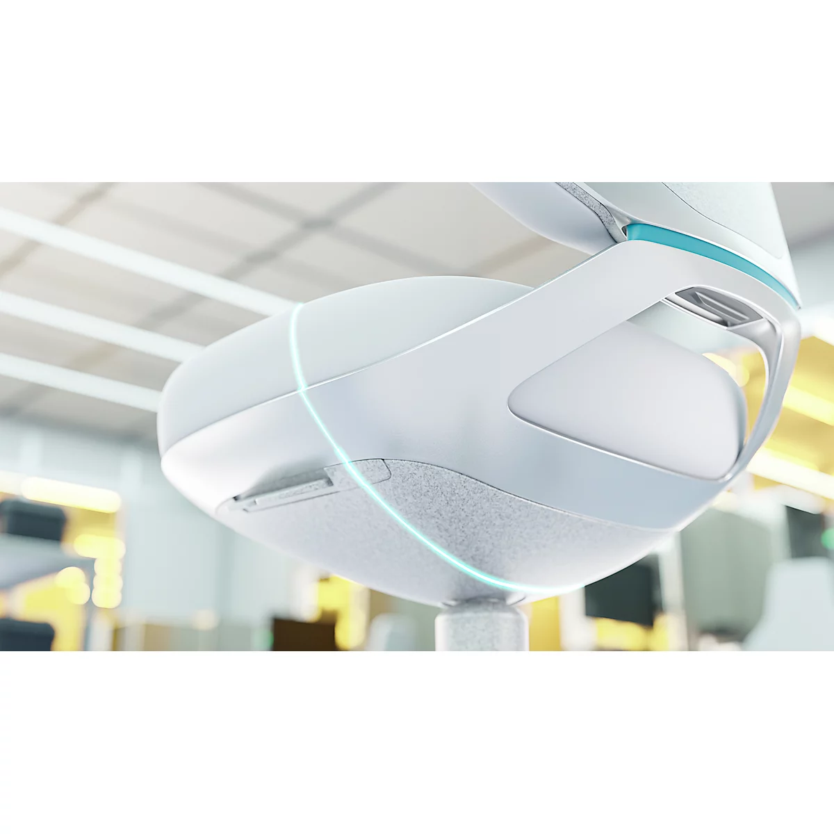 TEXON 2 Reinraum-Arbeitsstuhl Skintec offwhite, ESD- & Reinraum-konform, mit Rollen