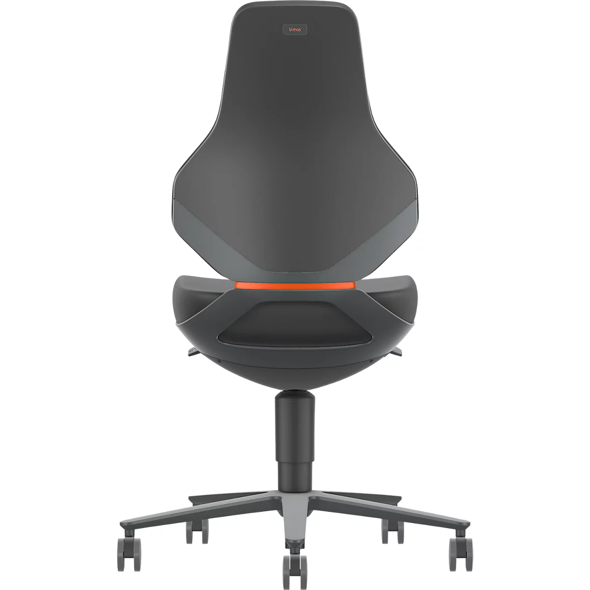 TEXON 2 siège de travail Skintec noir, facile d'entretien et souple, avec technique Auto-Motion et roulettes