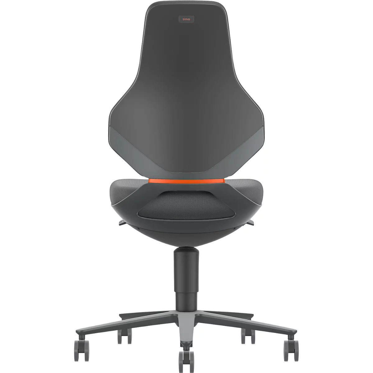 TEXON 2 werkstoel Supertec zwart, bijzonder robuust, met Auto-Motion technologie en wielen
