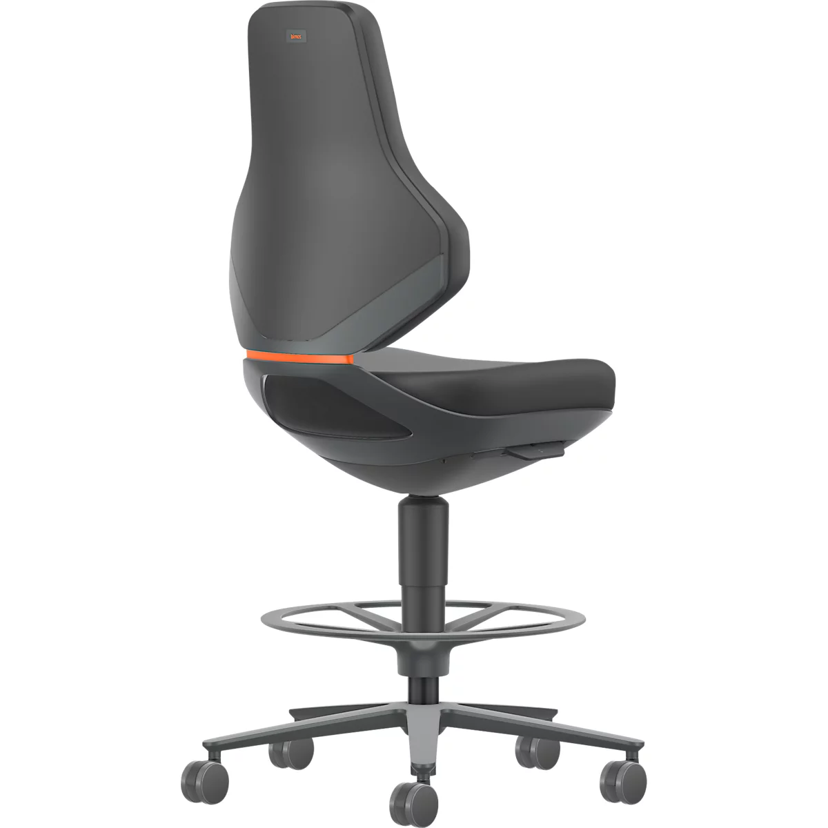 TEXON bureau- en laboratoriumdraaistoel met Skintec stoffering, ergonomisch, zithoogte 570-810 mm