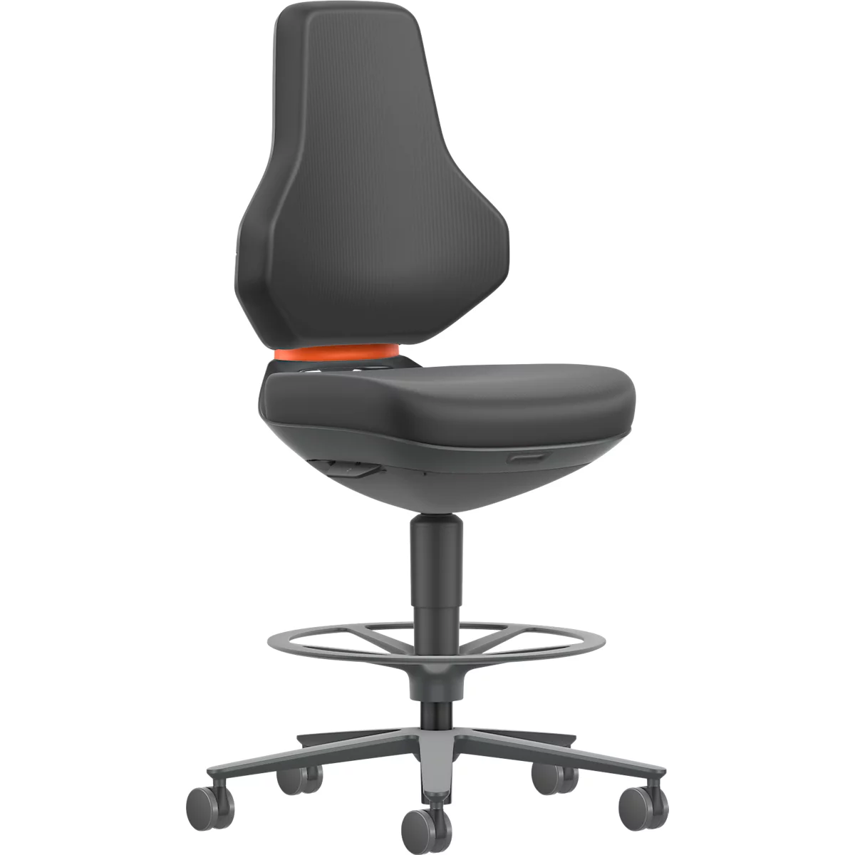 TEXON bureau- en laboratoriumdraaistoel met Skintec stoffering, ergonomisch, zithoogte 570-810 mm