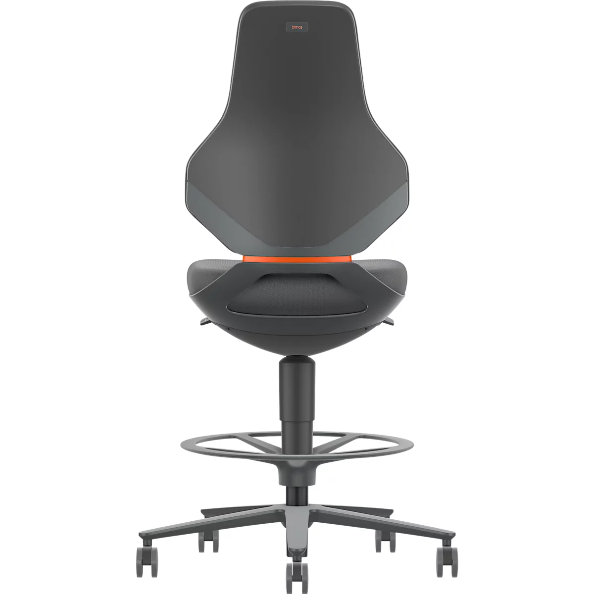 TEXON bureau- en laboratoriumdraaistoel met Supertec stoffering, ergonomisch, zithoogte 570-810 mm