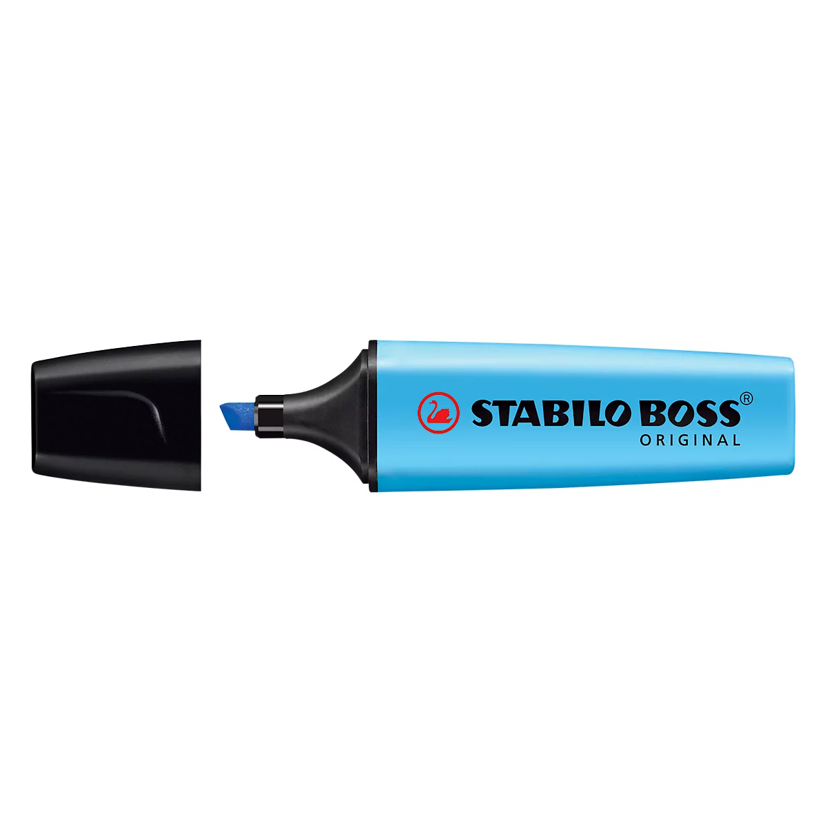 Textmarker STABILO® BOSS Original, Keilspitze, lichtbeständig, schnell trocknend, blau, 1 Stück