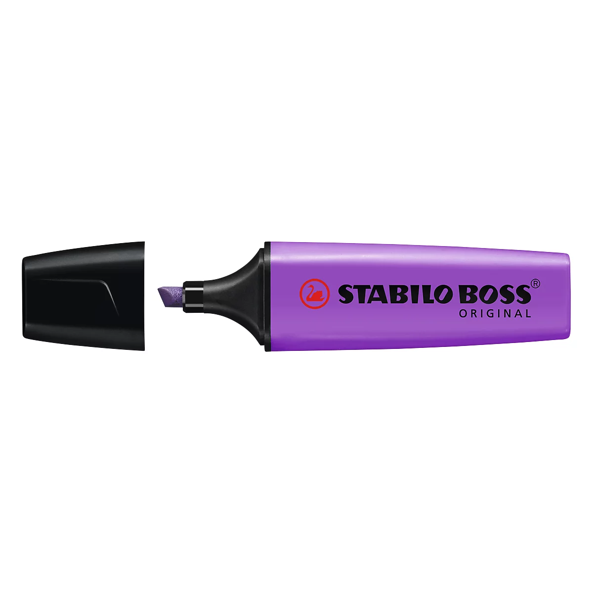 Textmarker STABILO® BOSS Original, Keilspitze, lichtbeständig, schnell trocknend, lavendel, 1 Stück