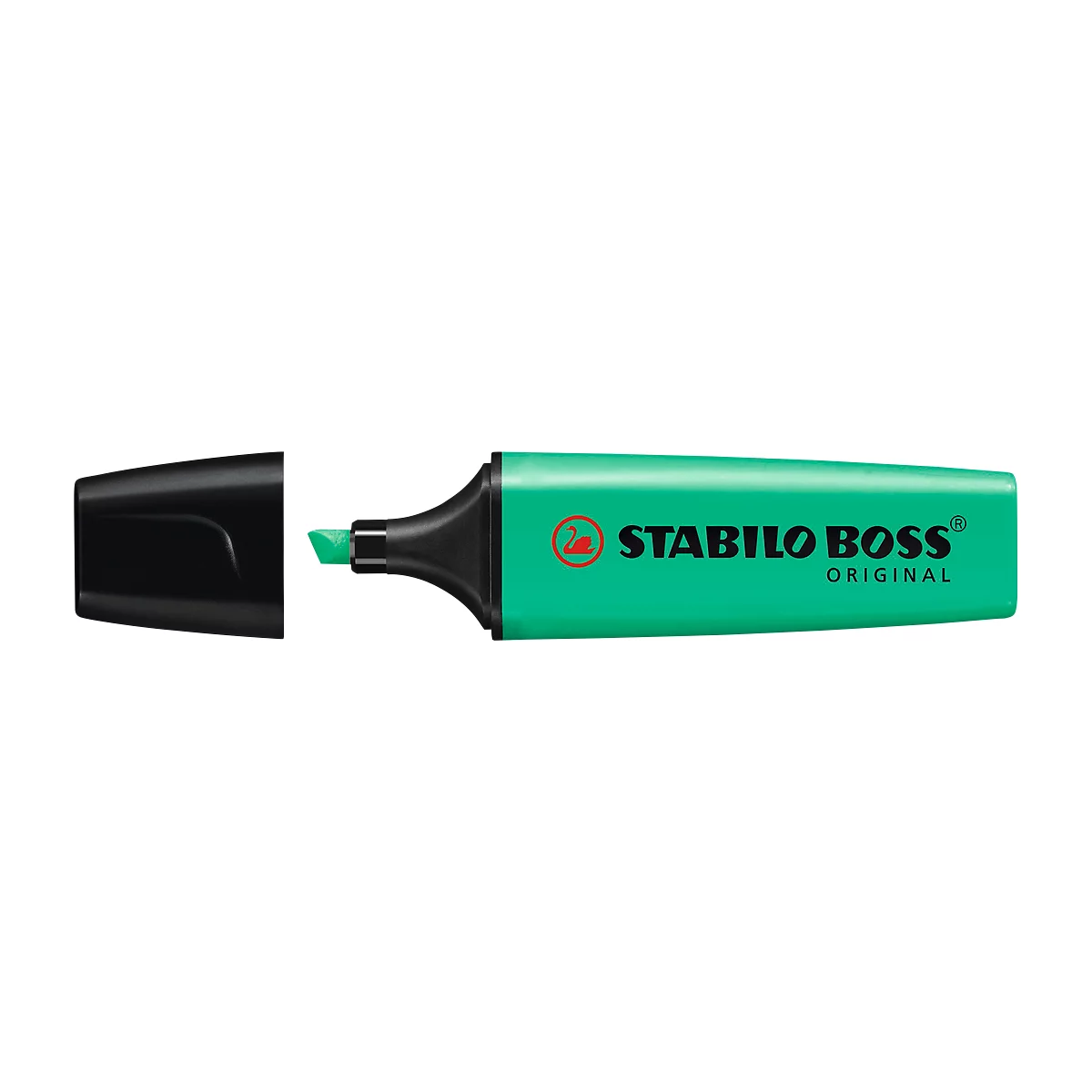 Textmarker STABILO® BOSS Original, Keilspitze, lichtbeständig, schnell trocknend, türkis, 1 Stück