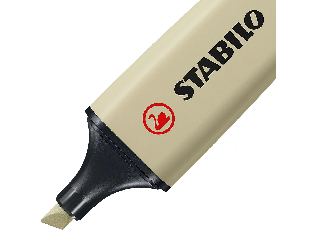 Textmarker STABILO® BOSS Original NatureCOLORS, Keilspitze, lichtbeständig, schnell trocknend, schlammgrün, 10 Stück
