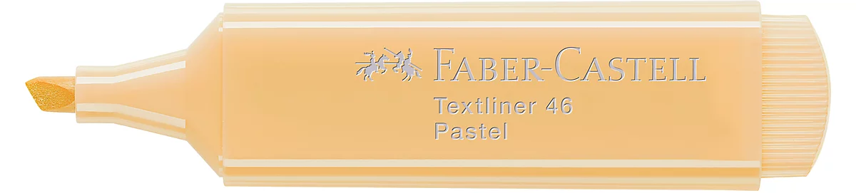 Textmarker von FABER-CASTELL, pastellvanille, 10 Stück