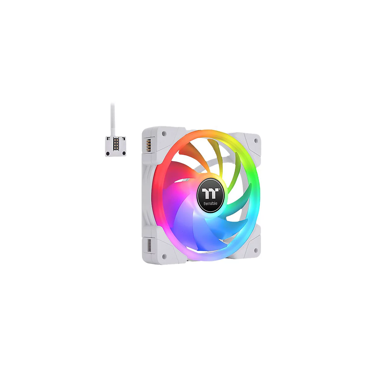 Thermaltake SWAFAN EX12 RGB - Premium Edition - Gehäuselüfter - 120 mm - weiß (Packung mit 3)