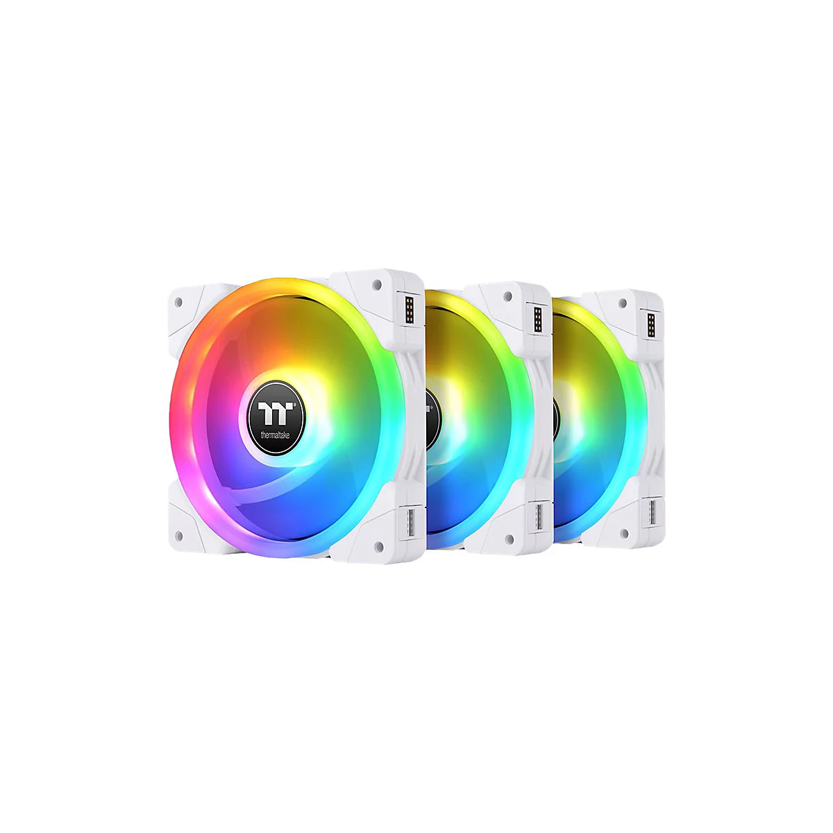 Thermaltake SWAFAN EX12 RGB - Premium Edition - Gehäuselüfter - 120 mm - weiß (Packung mit 3)