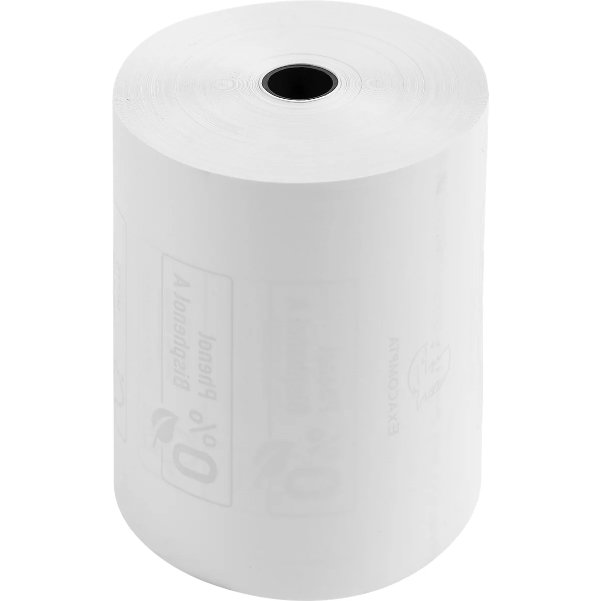 Thermische rol Exacompta, bedrukt op achterzijde, 1-laags, 48 g/m², L 44 m x B 80 mm, Ø 60 mm, 10 rollen, wit