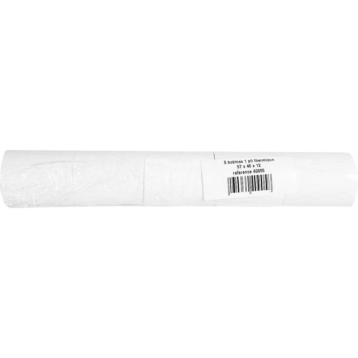 Thermische rol Exacompta SEPA, achterzijde bedrukt met tekst SEPA incasso, 1-laags, 55 g/m², L 24 m x B 57 mm, Ø 46 mm, 5 rollen, wit