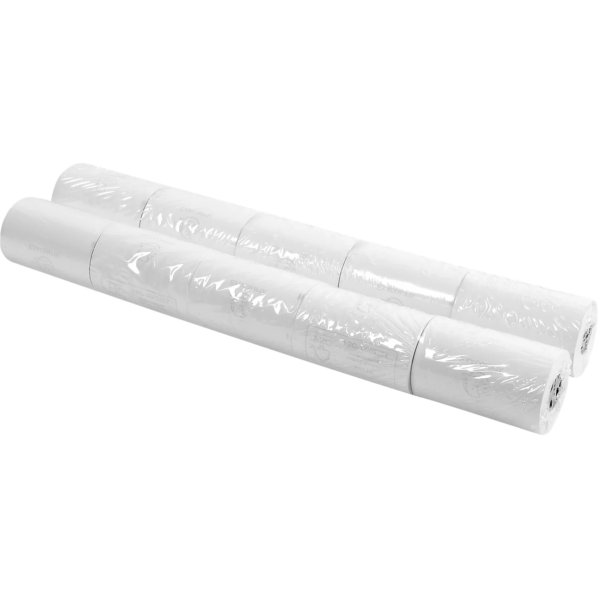 Thermorolle Exacompta, rückseitig bedruckt, 1-lagig, 55 g/m², L 18 m x B 57 mm, Ø 40 mm, 10 Rollen, weiß