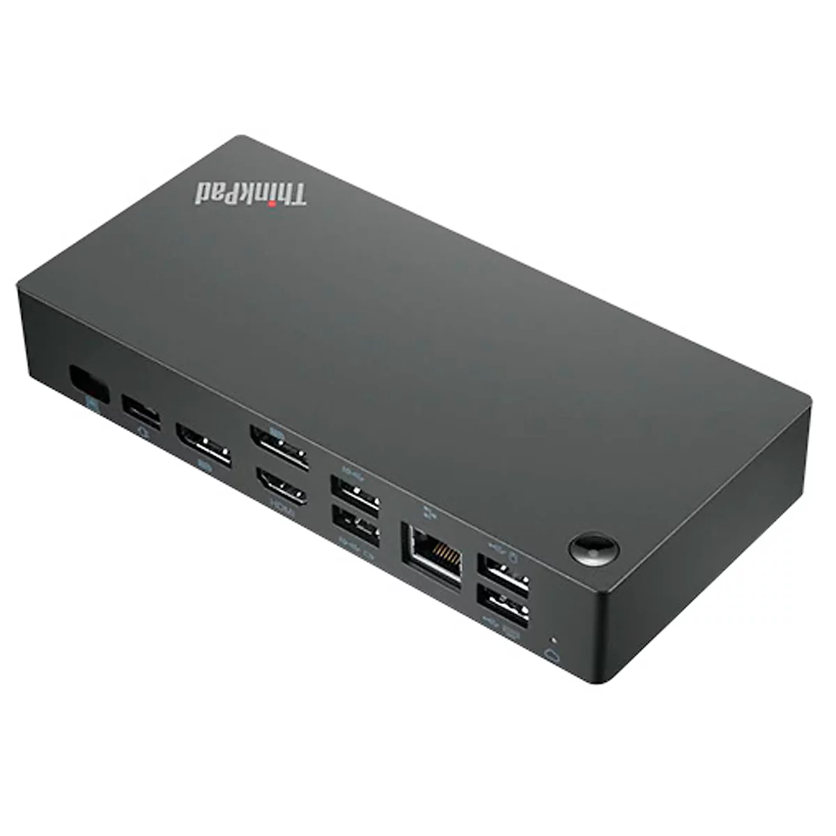 ThinkPad Station d'accueil universelle USB-C Lenovo, 2 x DP/1 x HDMI, divers ports USB, LAN, L 171 x P 80 x H 37,5 mm, noir