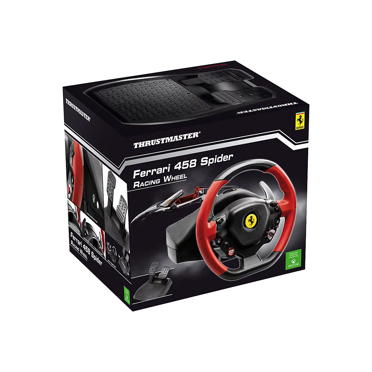 Thrustmaster Ferrari 458 Spider - Lenkrad- und Pedale-Set - kabelgebunden - für Microsoft Xbox One