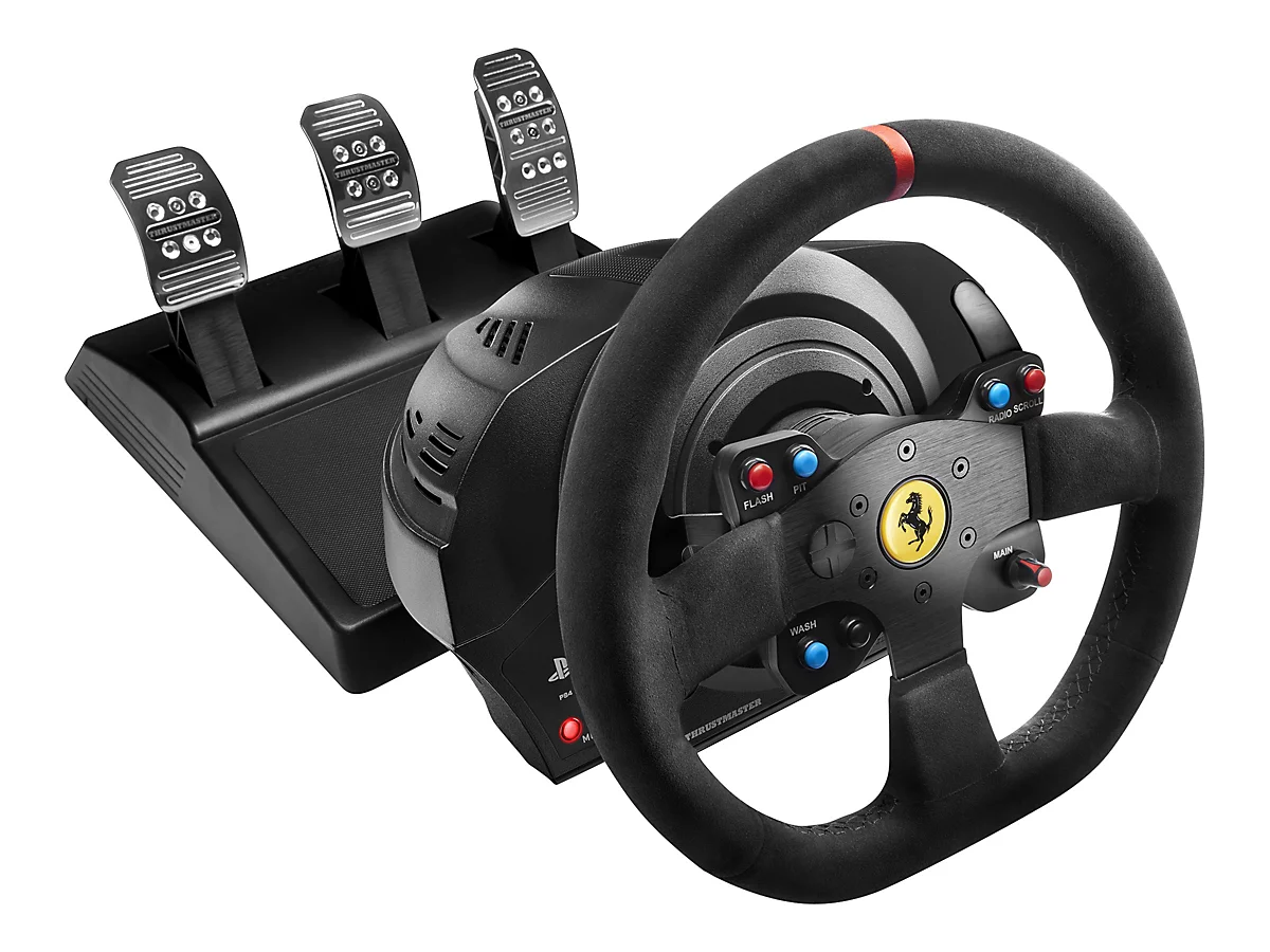 Thrustmaster Ferrari T300 Integral Racing - Alcantara - Lenkrad- und Pedale-Set - kabelgebunden - für PC, Sony PlayStation 3, Sony PlayStation 4, Sony PlayStation 5