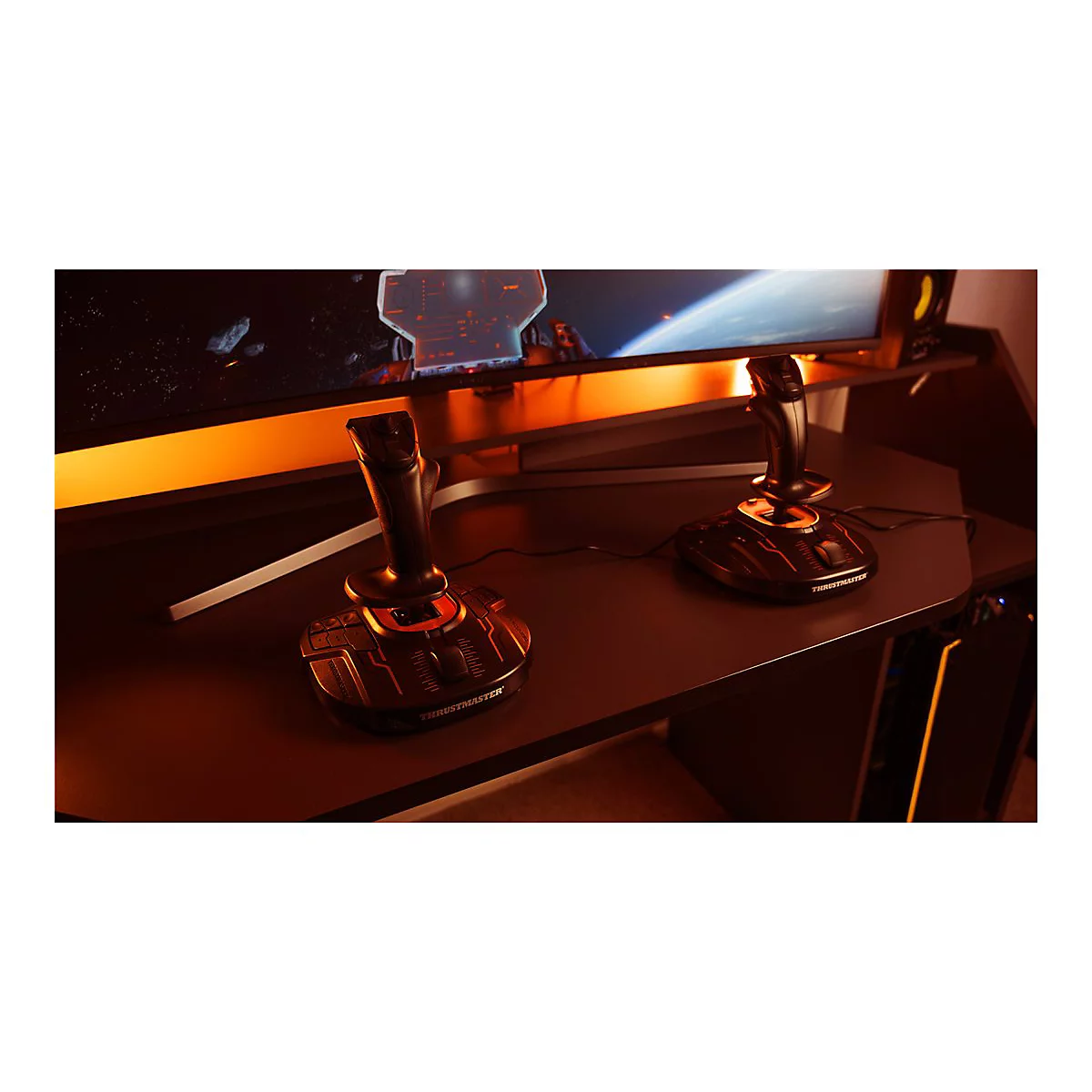 ThrustMaster T.16000M FCS Space Sim Duo - Joystick - 16 Tasten - kabelgebunden (Packung mit 2)