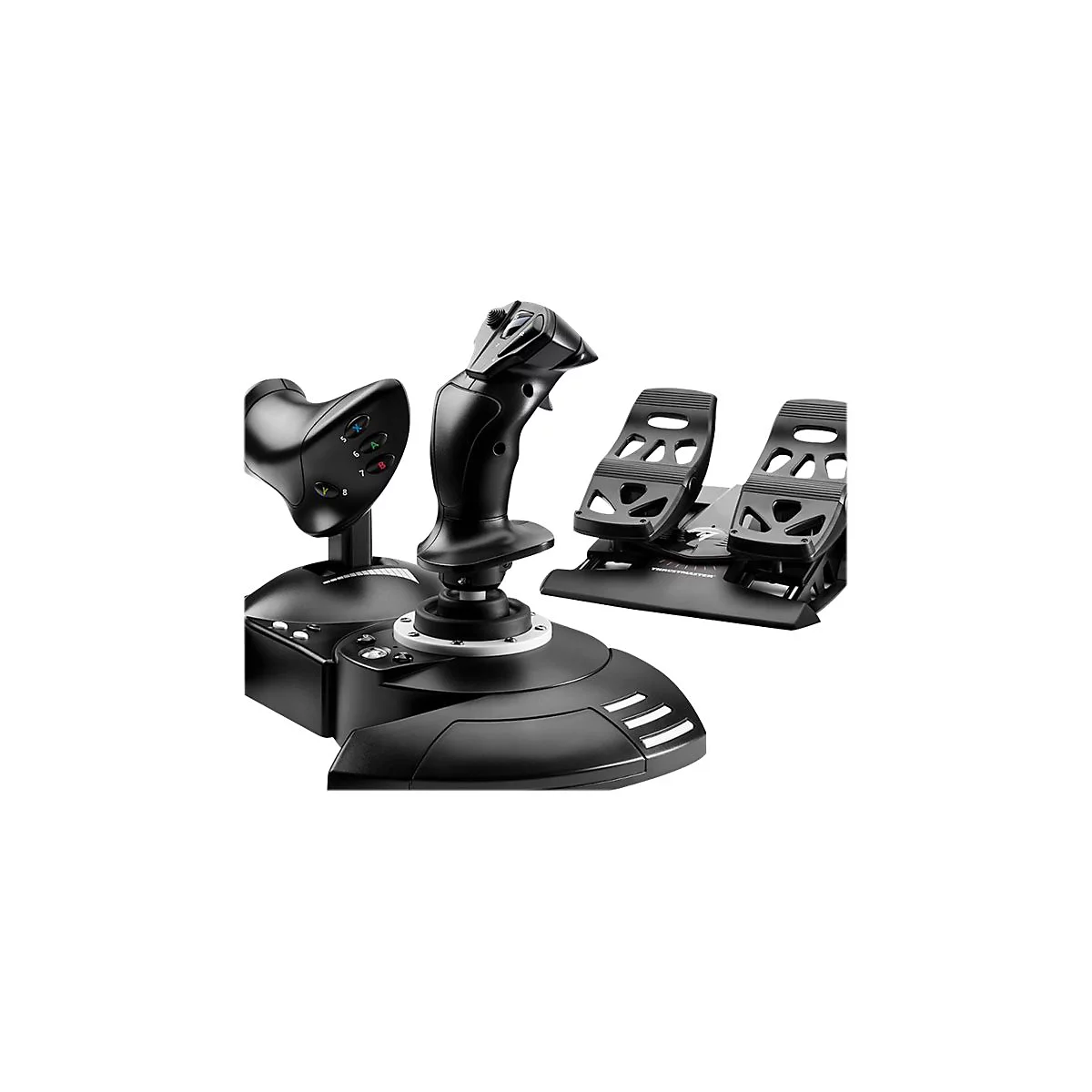 Thrustmaster T-Flight Full Kit X - Joystick, Gashebel und Pedale - kabelgebunden - für PC, Microsoft Xbox One, Microsoft Xbox Series S, Microsoft Xbox Series X