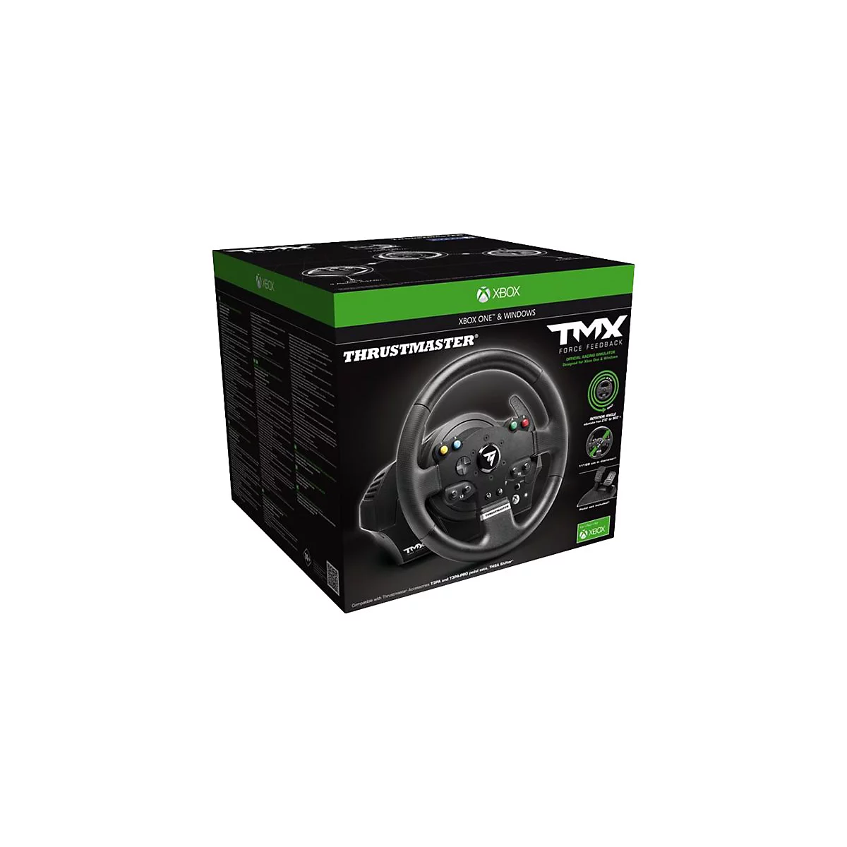 Thrustmaster TMX Force Feedback - Lenkrad- und Pedale-Set - kabelgebunden - für PC, Microsoft Xbox One