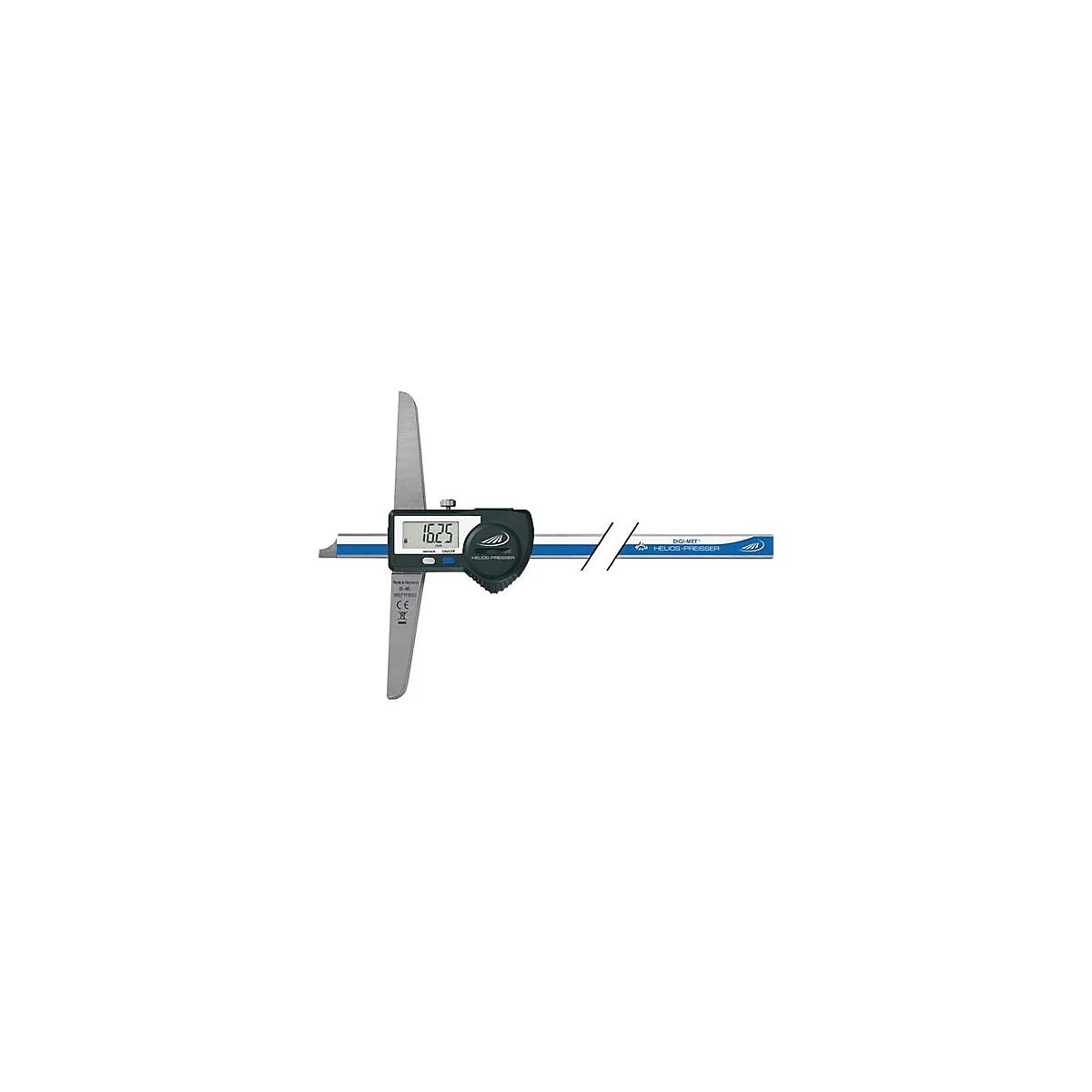 Tiefenmessschieber DIN 862 DIGI-MET IP67 200mm D.ausg.ger.Schiene
