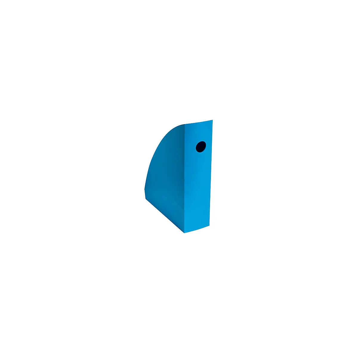 Tijdschriftenmap Exacompta BEE BLUE Pen Cube, voor documenten in A4+ formaat, met grijpgat, kunststof, blauwgroen, 6 stuks