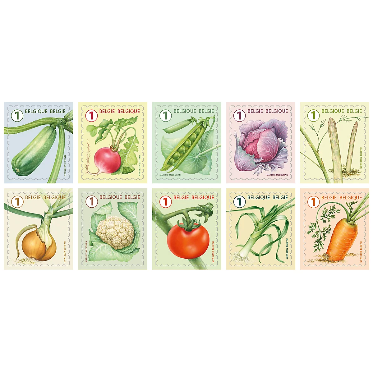 Timbres postaux belges - non-prior - paquet de 50 pièces