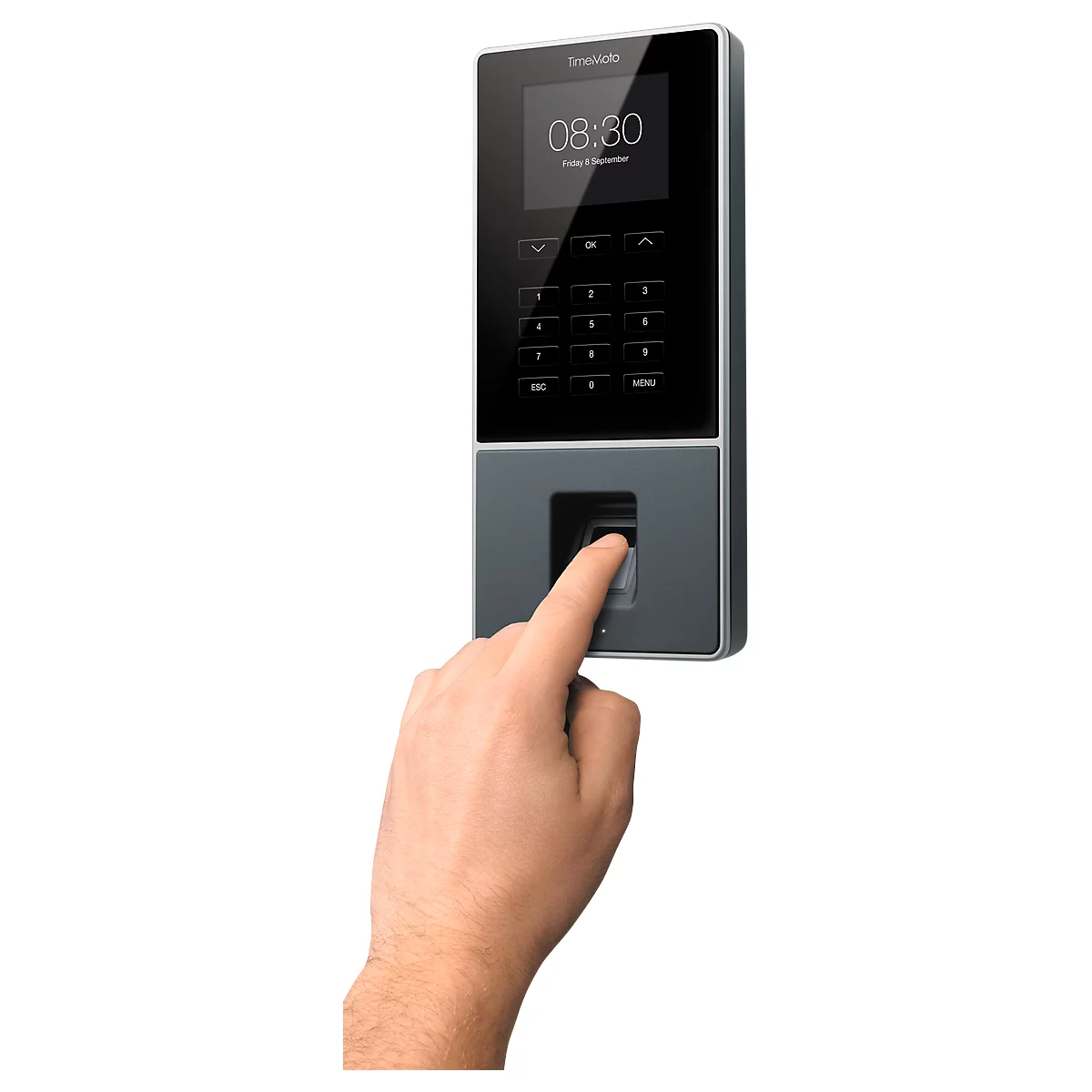 TimeMoto tijdregistratie TM-626, compleet systeem, ID via PRFID, PIN of vingerafdruk