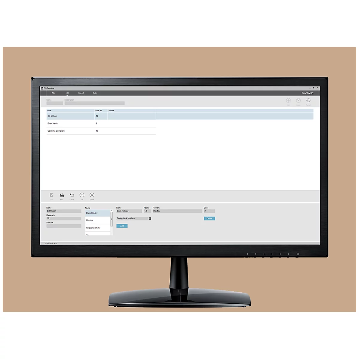TimeMoto TM-616 tijdregistratiesysteem, voor maximaal 200 werknemers + PC-Plus software voor offline werking