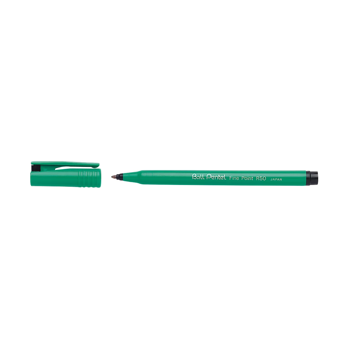 Tintenroller Pentel® Ball R 50, Strichstärke 0,4 mm, schwarz, 12 Stück