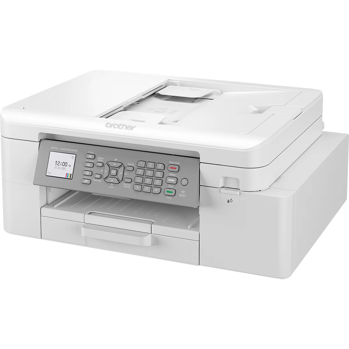 Tintenstrahl Multifunktionsdrucker Brother MFC-J4340DWE, 4-in-1, USB 2.0/WLAN, App-Steuerung, Auto-Duplex, Mobildruck, bis A4, inkl. CMYK Tintenpatronen