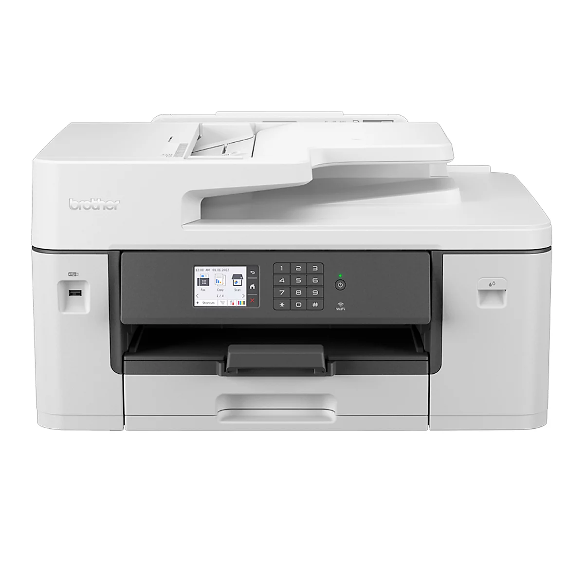 Tintenstrahl-Multifunktionsdrucker Brother MFC-J6540DW, Farbe, Drucken/Kopieren/Scannen/Faxen, USB/LAN/WLAN, Duplex, bis A3