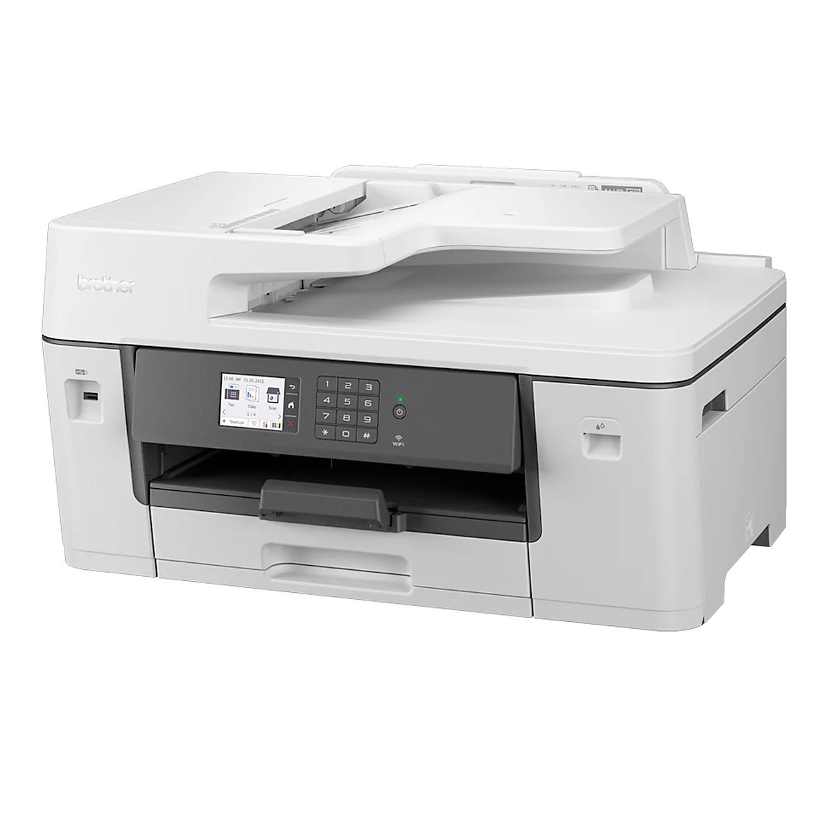 Tintenstrahl-Multifunktionsdrucker Brother MFC-J6540DW, Farbe, Drucken/Kopieren/Scannen/Faxen, USB/LAN/WLAN, Duplex, bis A3