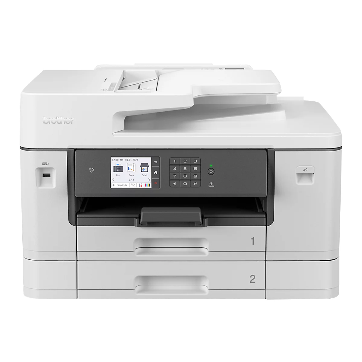 Tintenstrahl-Multifunktionsdrucker Brother MFC-J6940DW, Farbe, Drucken/Kopieren/Scannen/Faxen, USB/LAN/WLAN, Duplex, bis A3