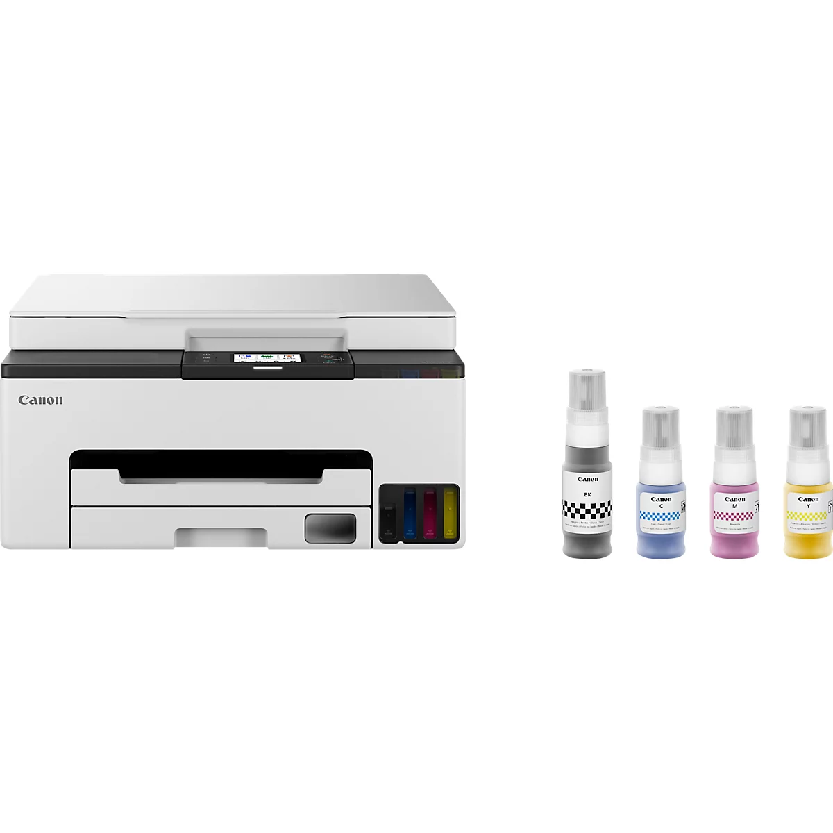 Tintenstrahl Multifunktionsdrucker Canon MAXIFY GX1050, 3-in-1, USB/LAN/WLAN/Cloud, Auto-Duplex, Mobildruck, bis A4, inkl. CMYK-Tintenflaschen