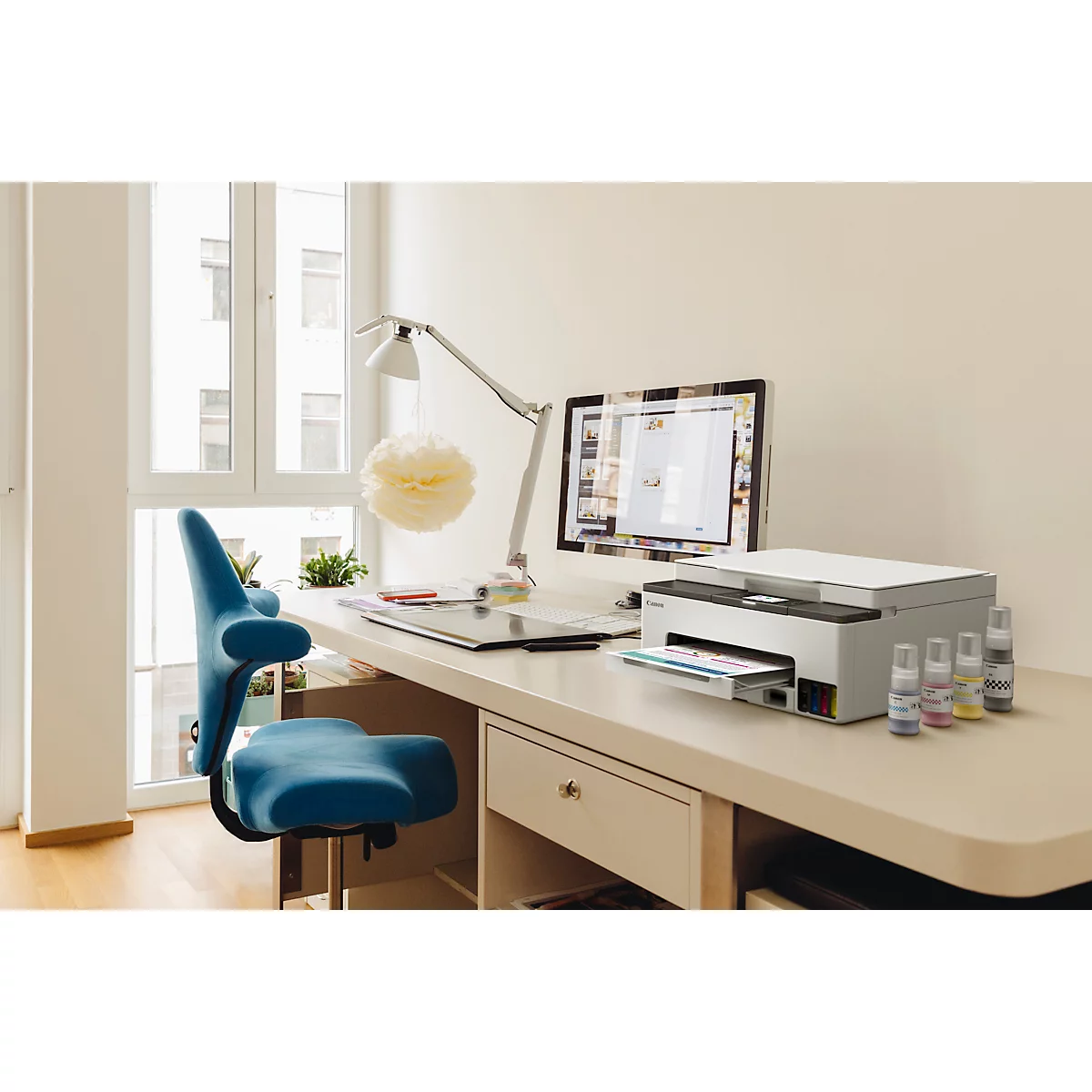 Tintenstrahl Multifunktionsdrucker Canon MAXIFY GX1050, 3-in-1, USB/LAN/WLAN/Cloud, Auto-Duplex, Mobildruck, bis A4, inkl. CMYK-Tintenflaschen