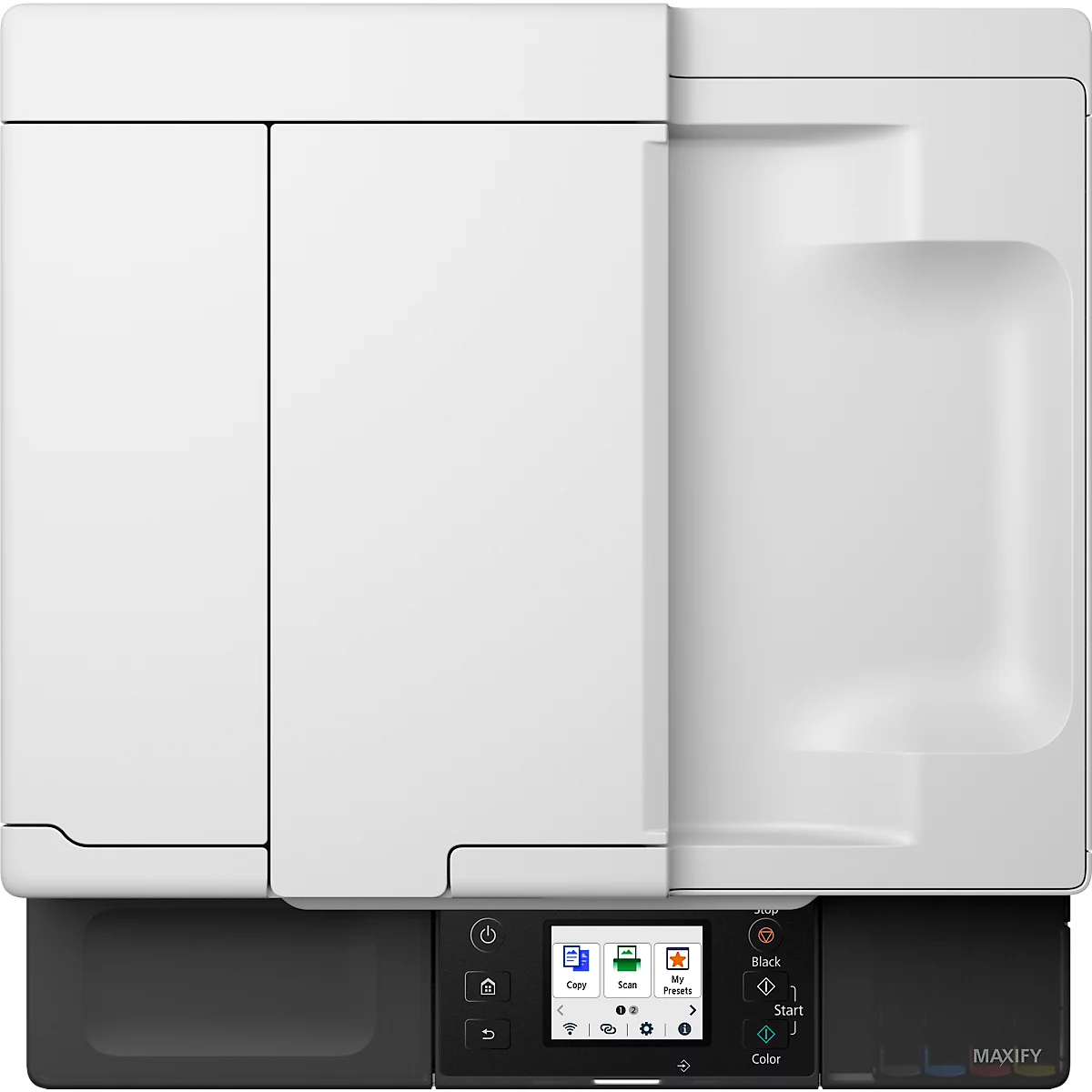 Tintenstrahl Multifunktionsdrucker Canon MAXIFY GX2050, 4-in-1, USB/LAN/WLAN/Cloud, Auto-Duplex, Mobildruck, bis A4, inkl. CMYK-Tintenflaschen