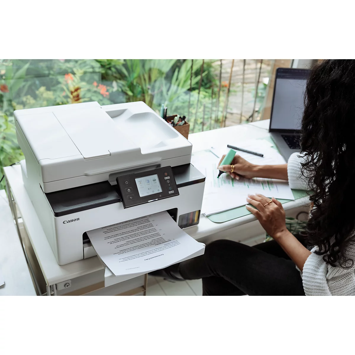 Tintenstrahl Multifunktionsdrucker Canon MAXIFY GX2050, 4-in-1, USB/LAN/WLAN/Cloud, Auto-Duplex, Mobildruck, bis A4, inkl. CMYK-Tintenflaschen
