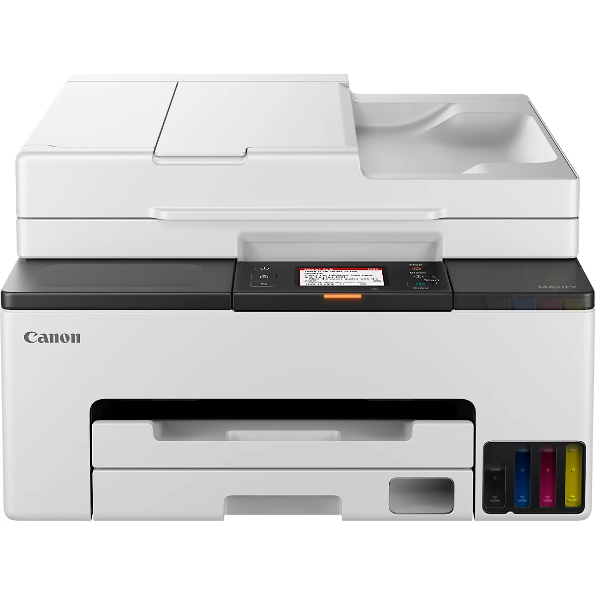 Tintenstrahl Multifunktionsdrucker Canon MAXIFY GX2050, 4-in-1, USB/LAN/WLAN/Cloud, Auto-Duplex, Mobildruck, bis A4, inkl. CMYK-Tintenflaschen