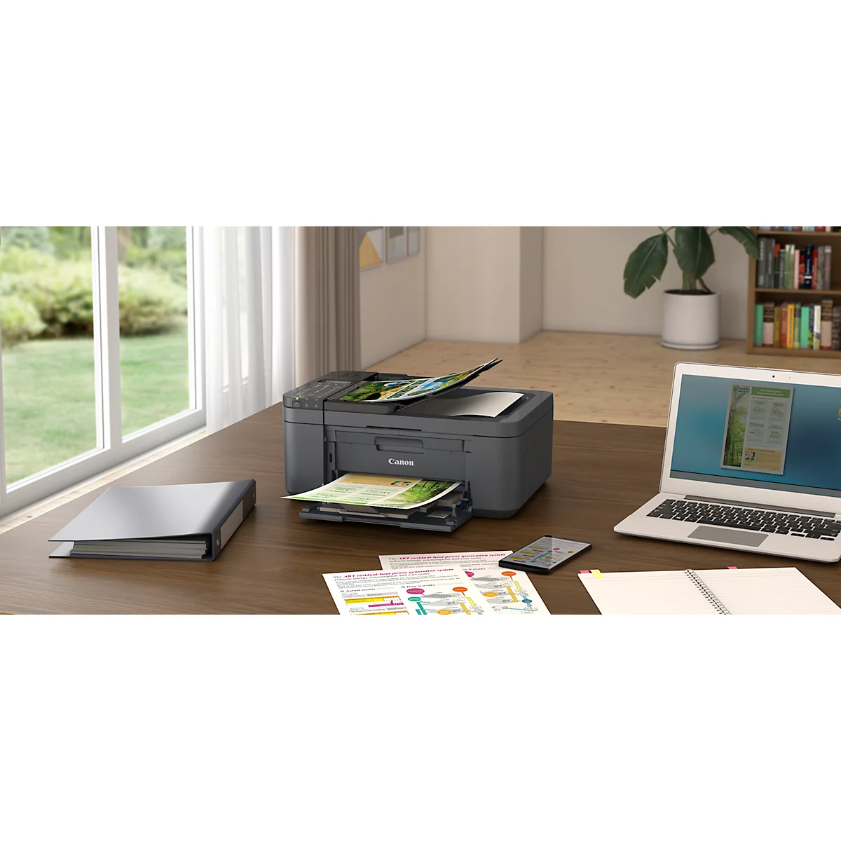 Tintenstrahl Multifunktionsdrucker Canon PIXMA TR4755i, 4-in-1, USB/WLAN, Auto-Duplex, Mobildruck, Cloud, bis A4, schwarz