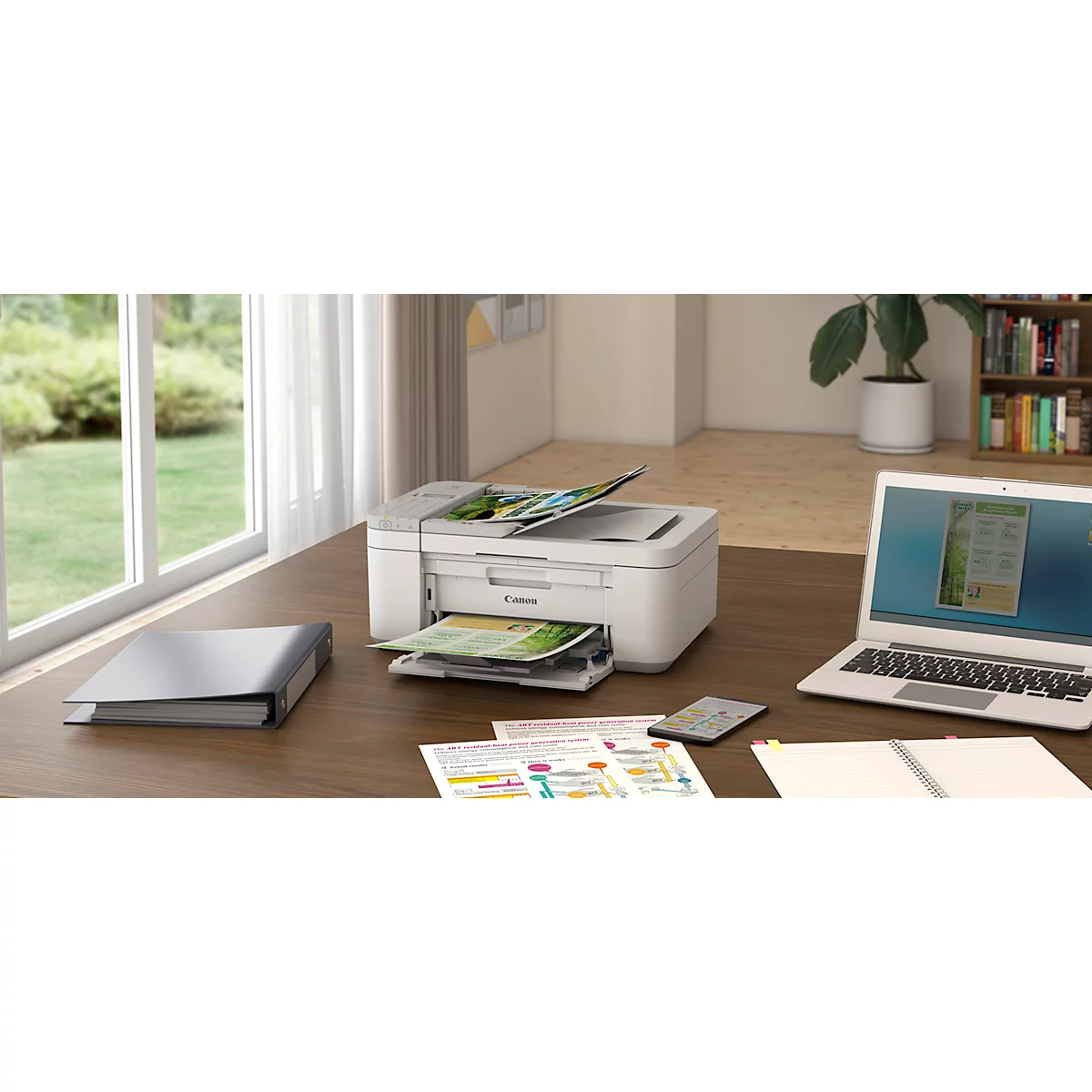 Tintenstrahl Multifunktionsdrucker Canon PIXMA TR4756i, 4-in-1, USB/WLAN, Auto-Duplex, Mobildruck, Cloud, bis A4, weiss